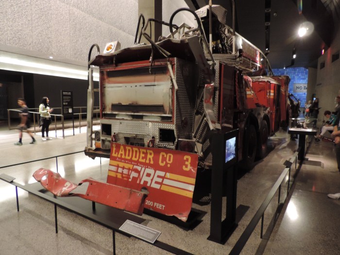 De brandweerwagen van Ladder 3