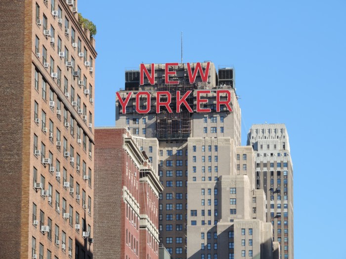 Een landmark: het kantoor van de New Yorker