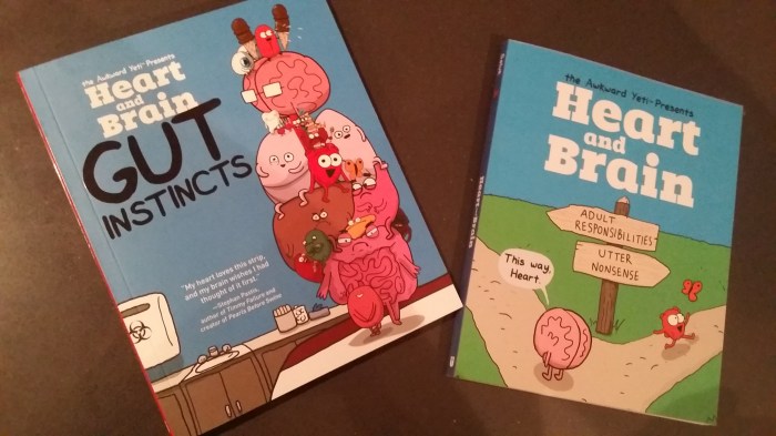 De twee stripboeken. Cadeautjes voor mezelf!